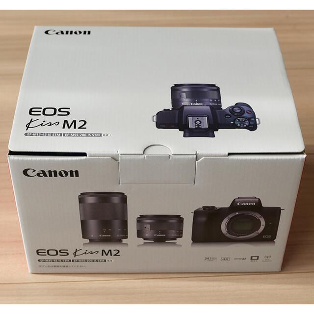 Canon キヤノン EOS Kiss M2 ダブルズームキット ホワイト 新品