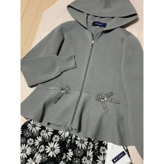 M’S GRACY  ショート丈ニットパーカー　サイズ40(L)