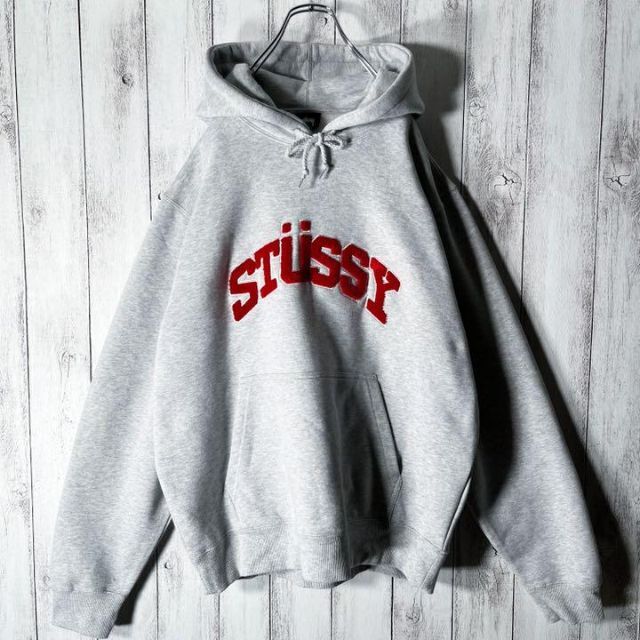 STUSSY - 【極美品 L】ステューシー 刺繍 パイル アーチロゴ ...