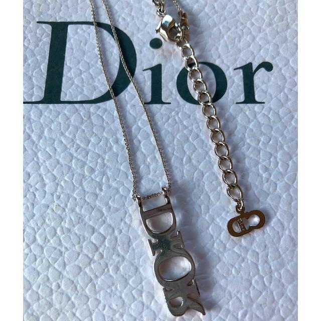 【希少・美品】DIOR ディオール 縦ロゴ ネックレス