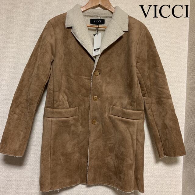 新品　【VICCI】チェスターコート ムートン