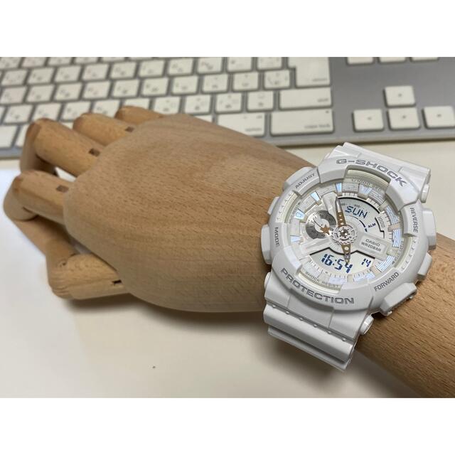 G-SHOCK/ラバコレ/2017年/ホワイト/ゴールド/デジアナ/GA-110