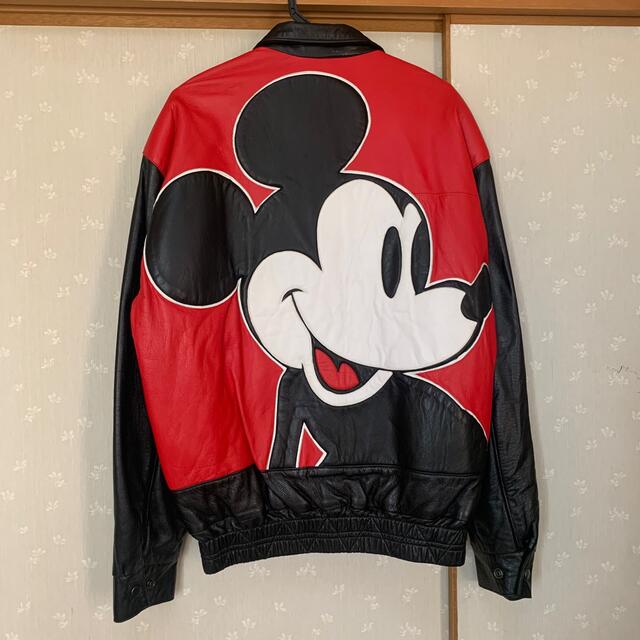 希少レア 90s VINTAGE Disney ミッキー 本革レザージャケット