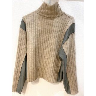 ザラ(ZARA)のZARA 異素材ミックスニット タートルネック(ニット/セーター)