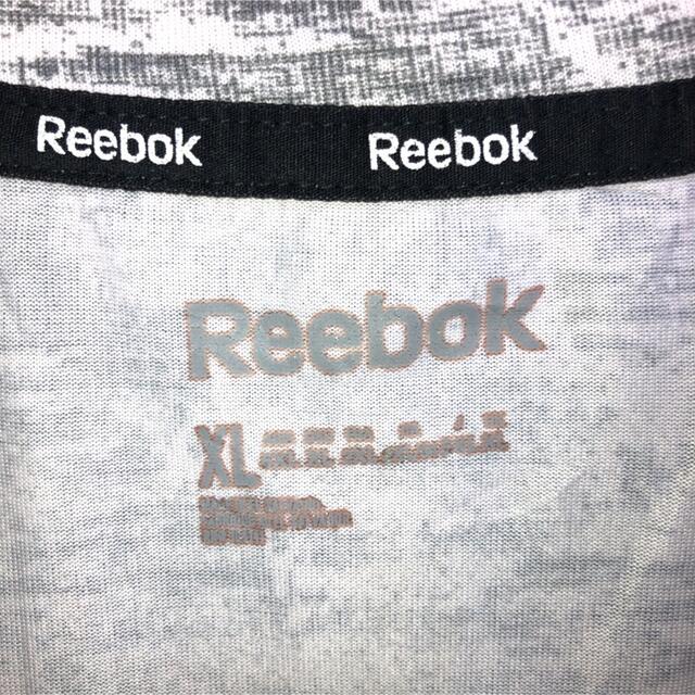 Reebok(リーボック)の希少 90s リーボック Tシャツ ロゴプリント 総柄 XLサイズ メンズのトップス(Tシャツ/カットソー(半袖/袖なし))の商品写真