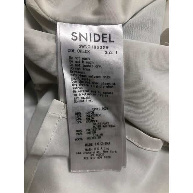 SNIDEL(スナイデル)のスナイデル　チェック柄ワンピ レディースのワンピース(ひざ丈ワンピース)の商品写真