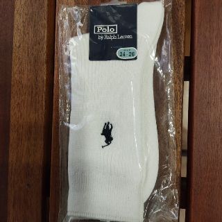 ポロラルフローレン(POLO RALPH LAUREN)の新品　ラルフローレン　靴下　白　24~26cm(靴下/タイツ)