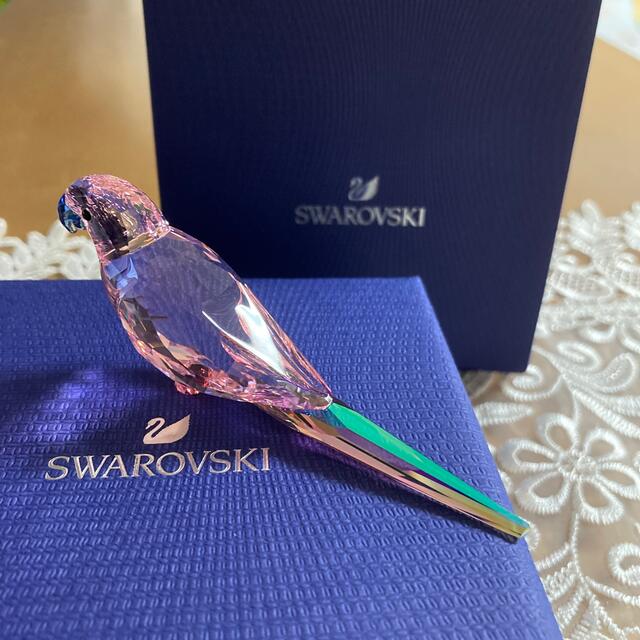 スワロフスキー　ピンク　インコ