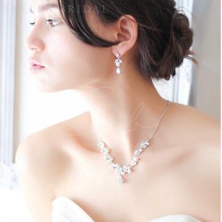 STELLA BRIDAL  ネックレス＆イヤリング　結婚式(ネックレス)