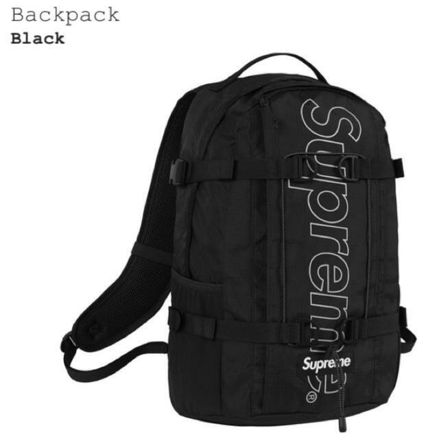 18aw Supreme Backpack BLACK 18aw Supreme Backpack BLACK