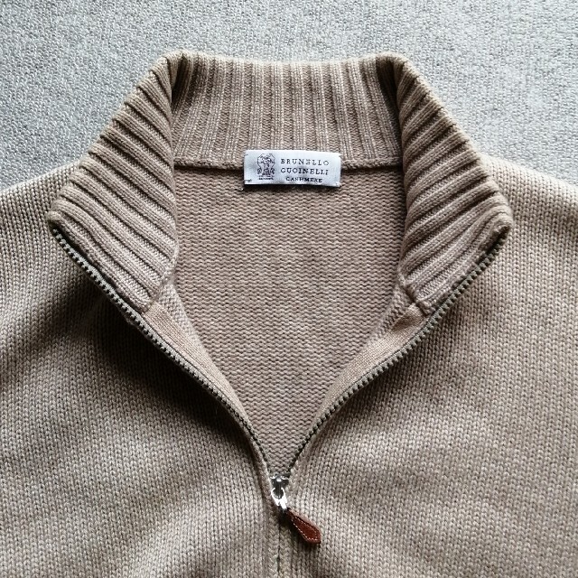 美品 ブルネロクチネリ BRUNELLO CUCINELLI ニット セーター ロングスリーブ Vネック カシミヤ100％ 無地 トップス レディース M アイボリー