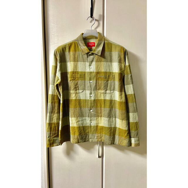 メンズSupreme Plaid Flannel Shirt オリーブM