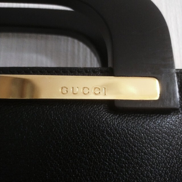 Gucci(グッチ)の外美品　グッチ　ハンドバッグ　本革　ブラック　大きめ　大容量 レディースのバッグ(ハンドバッグ)の商品写真