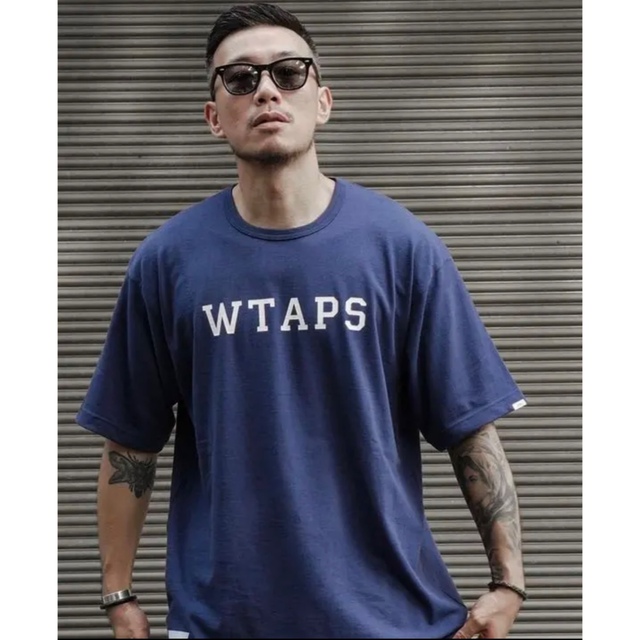 カテゴリ↼ W)taps - 21SS WTAPS COLLEGE TEE NAVY Mの通販 by S3 's