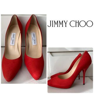 ジミーチュウ(JIMMY CHOO)の専用　ジミーチュウ　レッドスエード　パンプス(ハイヒール/パンプス)