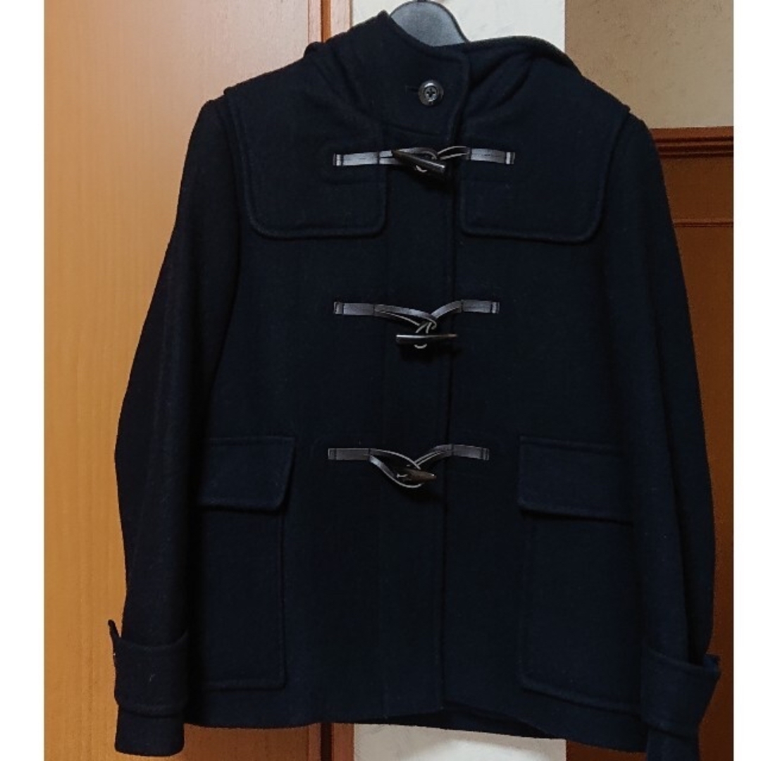 GU(ジーユー)のGUコート Sサイズ 濃紺 美品 レディースのジャケット/アウター(ダッフルコート)の商品写真