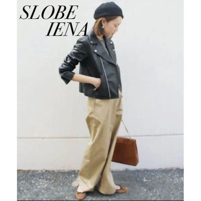 SLOBE IENA(スローブイエナ)の【完売品】SLOBE IENA  スローブイエナ　ライダースジャケット ダブル レディースのジャケット/アウター(ライダースジャケット)の商品写真