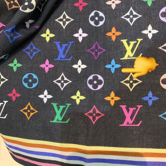 Louis Vuittonの　ハンカチ／スカーフ　【希少】マルチカラー　ブラック
