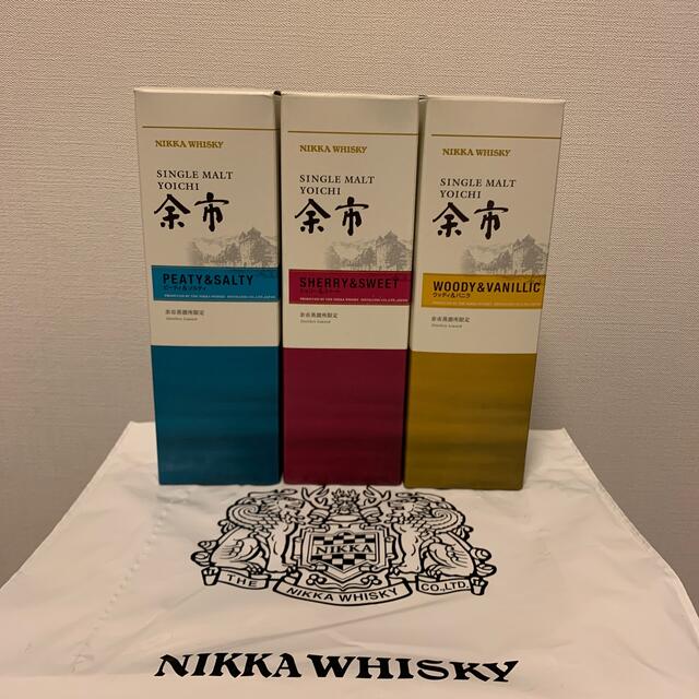 ニッカウヰスキー(ニッカウイスキー)の余市蒸留所限定ウイスキー 500ml  (55％) 3本セット 食品/飲料/酒の酒(ウイスキー)の商品写真