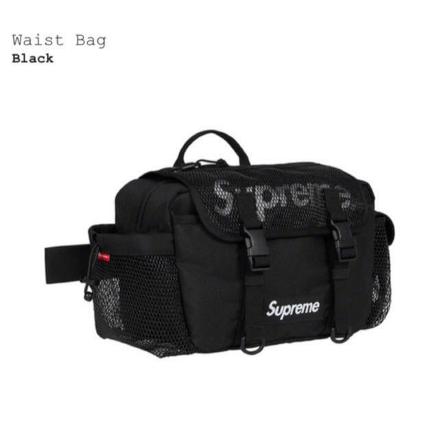 新品 20ss Supreme Waist Bag Black