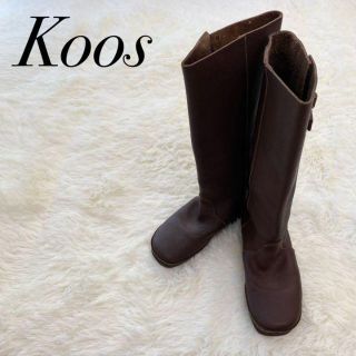 売り切り値下げ！koos ダブルベルトミドルブーツ 38