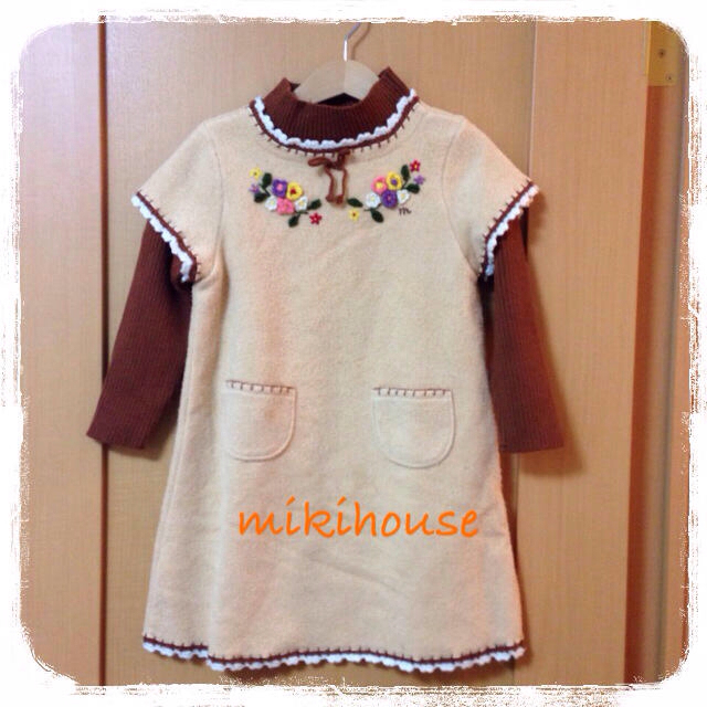 mikihouse(ミキハウス)の♡ミキハウス♡あったかワンピ キッズ/ベビー/マタニティのキッズ服女の子用(90cm~)(その他)の商品写真