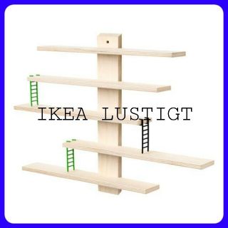 イケア(IKEA)のIKEA LUSTIGT ルースティグト ウォールシェルフ(棚/ラック/タンス)