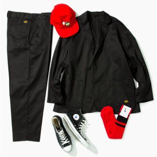 ディッキーズ(Dickies)のbeams tripster Dickies セットアップ　黒(セットアップ)