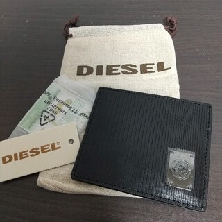 DIESEL - 新品 ディーゼル 本革 レザー カードケース パスケース ブレイブマン ブラック