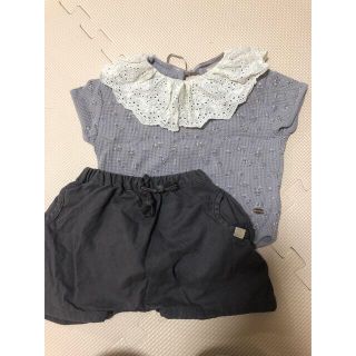 シマムラ(しまむら)のバースデイのトップス、パンツ、ロンパース(Ｔシャツ)