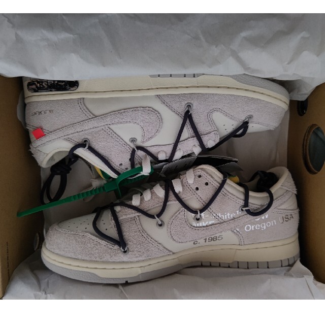 OFF-WHITE × NIKE DUNK LOW The 50 lot 20スニーカー