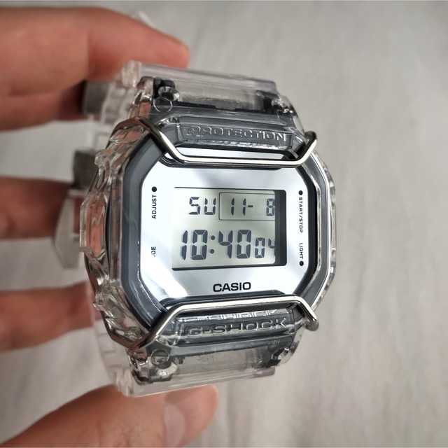 G-SHOCK(ジーショック)のG-SHOCK CASIOスケルトンメタルカスタム TOGA 風 《シルバー》 レディースのファッション小物(腕時計)の商品写真