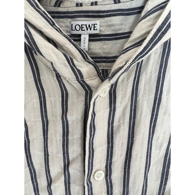 LOEWE - LOEWE フード付きストライプシャツ 長袖シャツ ロエベの通販