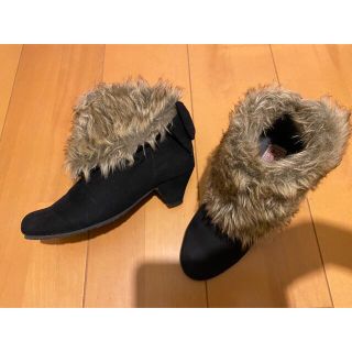 ザラキッズ(ZARA KIDS)の21cm キッズ　ブーティ　ブーツ　スエード　ブラック(ブーツ)