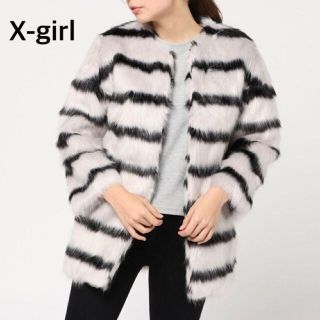 エックスガール(X-girl)のX-girl エックスガール FUN FUN FUR COAT 新品タグ付き(毛皮/ファーコート)