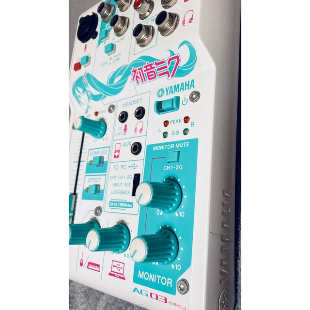 ヤマハ(ヤマハ)のAG03 MIKU(限定 初音ミクバージョン) 楽器のDTM/DAW(オーディオインターフェイス)の商品写真