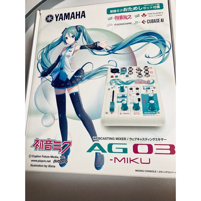 ヤマハ(ヤマハ)のAG03 MIKU(限定 初音ミクバージョン) 楽器のDTM/DAW(オーディオインターフェイス)の商品写真