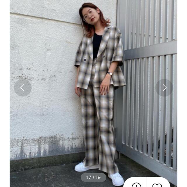 moussy(マウジー)のmoussy チェックセットアップ レディースのレディース その他(セット/コーデ)の商品写真