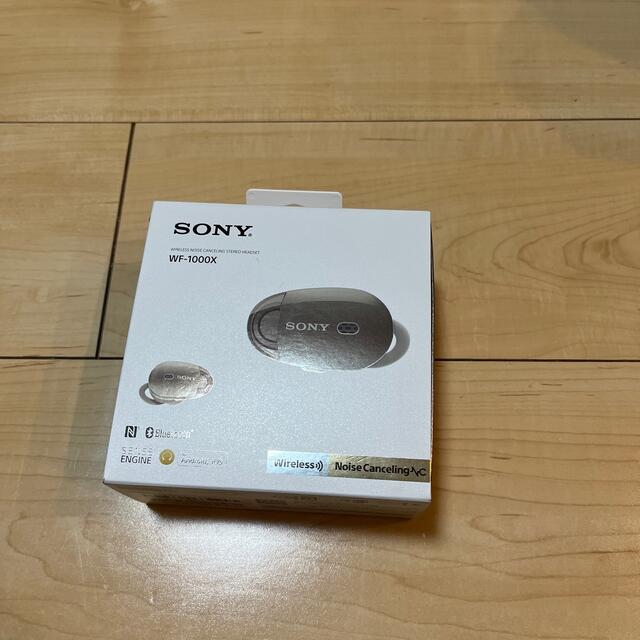 SONY(ソニー)のソニー ワイヤレスノイズキャンセリングステレオ ヘッドセット WF-1000X  スマホ/家電/カメラのオーディオ機器(ヘッドフォン/イヤフォン)の商品写真