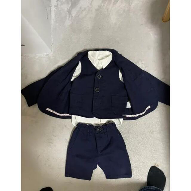 BREEZE(ブリーズ)のブリーズ 男の子 3ピース セットアップ 90サイズ キッズ/ベビー/マタニティのキッズ服男の子用(90cm~)(ドレス/フォーマル)の商品写真