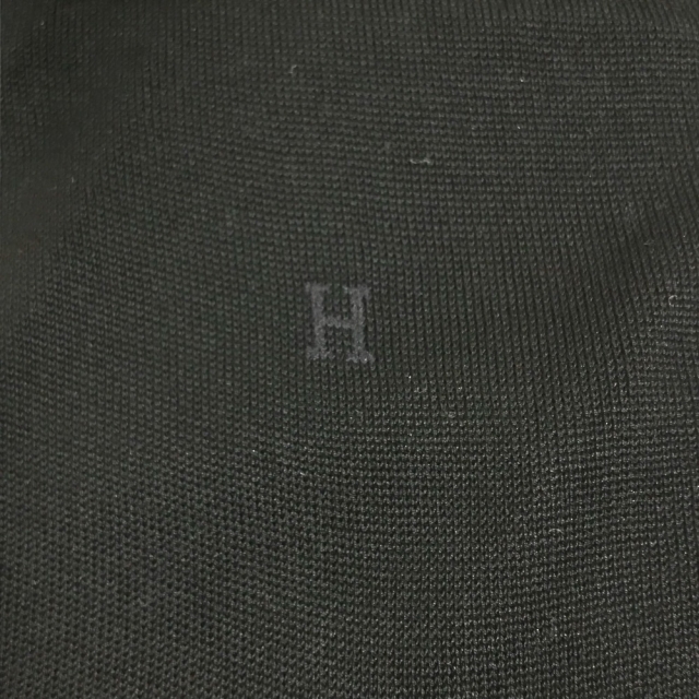 Hermes(エルメス)のエルメス HERMES Hロゴ ソックス 靴下 コットン ブラック 未使用 メンズのレッグウェア(レギンス/スパッツ)の商品写真