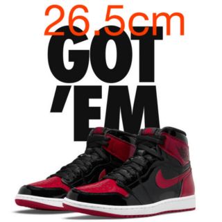 ナイキ(NIKE)の26.5cm nike air jordan 1 bred(スニーカー)