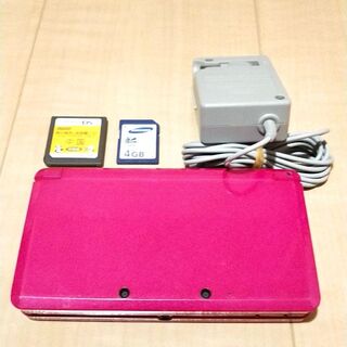 ニンテンドー3DS(ニンテンドー3DS)の限定値下げ【充電器つき】3DS 本体＋充電器＋SDカード(携帯用ゲーム機本体)