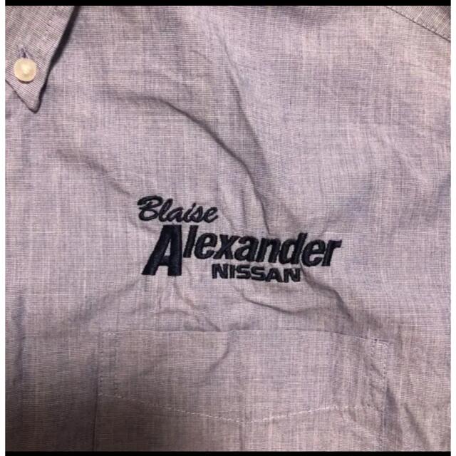 U.S-141 ワークシャツ　企業名刺繍　NISSAN 長袖シャツ メンズのトップス(シャツ)の商品写真