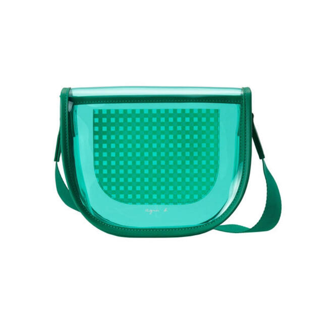 agnes b.(アニエスベー)のagnes b. PVCショルダーバッグ MS19-01 グリーン 緑 レディースのバッグ(ショルダーバッグ)の商品写真