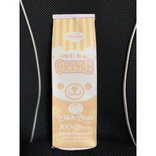 ホワイトベア 牛乳パック型 ゆめかわペンケース オレンジジュース(ペンケース/筆箱)