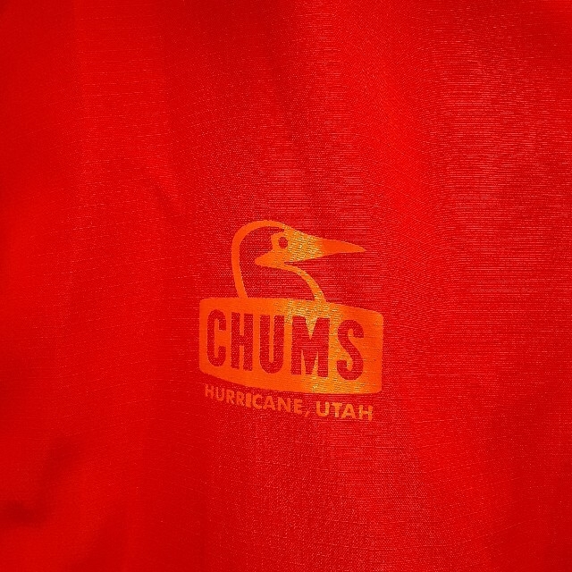 CHUMS(チャムス)の✨人気カラー✨美品 CHUMS(チャムス) ウィンドブレーカー 赤 L キャンプ メンズのジャケット/アウター(ナイロンジャケット)の商品写真