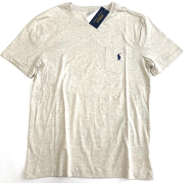 POLO RALPH LAUREN(ポロラルフローレン)の新品 ラルフローレン 大人気ポケットTシャツ M/サンドヘザー 貴重カラー メンズのトップス(Tシャツ/カットソー(半袖/袖なし))の商品写真