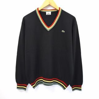 ラコステ(LACOSTE)のラコステ LACOSTE ウール カラフルVネック ニット セーター 5(ニット/セーター)