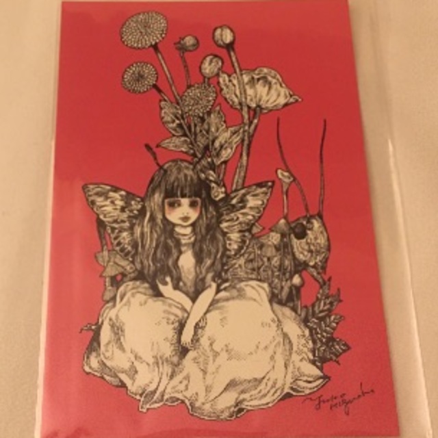 最新作の ヒグチユウコさん ☆ 花束』 ポストカード『少女 ボリス雑貨店 印刷物